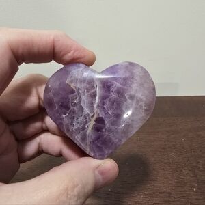Amethyst Crystal Heart
